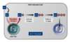 The activation of acyclovir requires three phosphorylation steps. Note that the first phosphorylation occurs via the HSV thymidine kinase enzyme.<br />
Abbreviations: ACV = acyclovir; P = phosphate; HSV TK = herpes simplex virus thymidine kinase