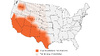 This map is based on Centers for Disease Control and Prevention (CDC) surveillance data.